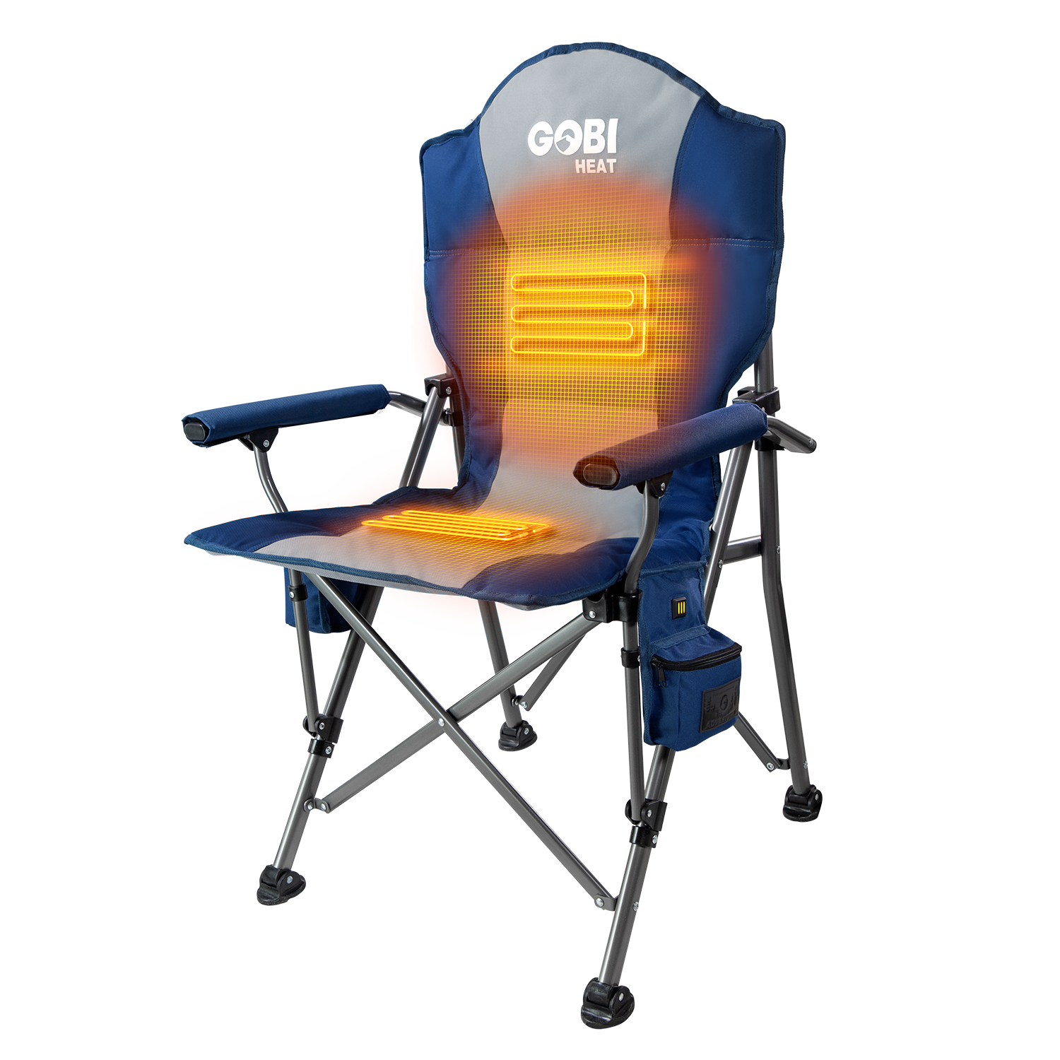 Terrain Heated Camping Chair Midnight-Blue