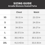 Arcadia Womens Heated Parka - Gobi Heat
