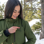 Arcadia Womens Heated Parka - Gobi Heat