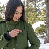 Arcadia Womens Heated Parka - Gobi Heat