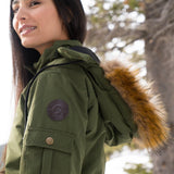 Arcadia Womens Heated Parka - Gobi Heat