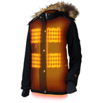 Arcadia Womens Heated Parka - Gobi Heat
