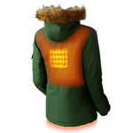 Arcadia Womens Heated Parka - Gobi Heat