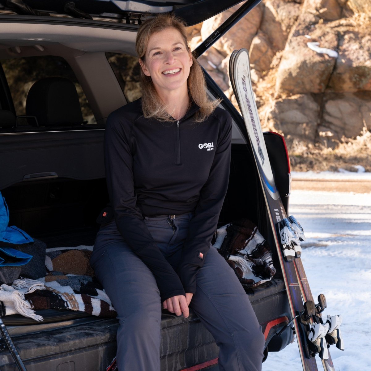 Basecamp Womens Heated Base Layer Shirt - Gobi Heat