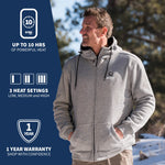 Ridge Mens Heated Hoodie - Gobi Heat