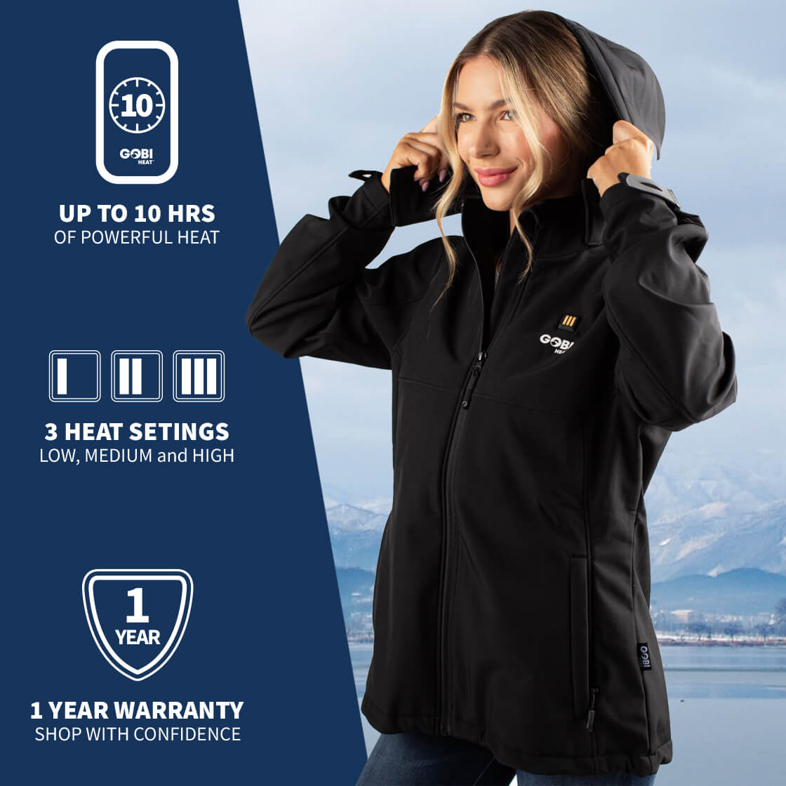 Sahara II Women's Heated Jacket - Gobi Heat