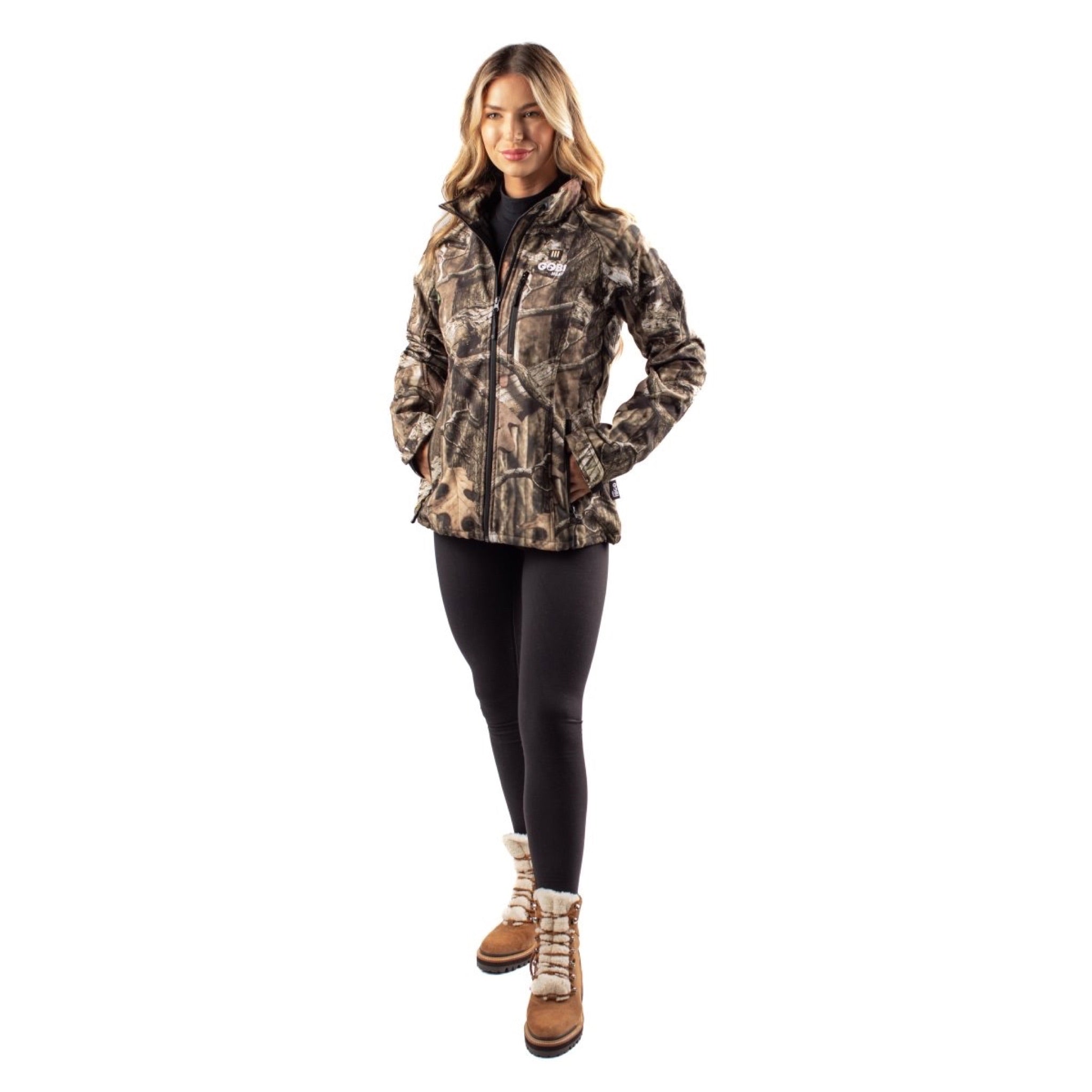 Sahara Women's Heated Hunting Jacket - Mossy Oak® Camo - Gobi Heat