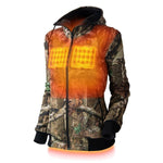 Shadow Womens Heated Hunting Hoodie - Mossy Oak® Camo - Gobi Heat